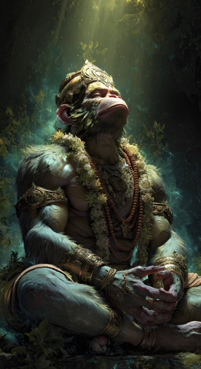 DivineWallz's tweet photo. Fear ends where Hanuman begins. 🚩 https://t.co/uKpxQqv23I
