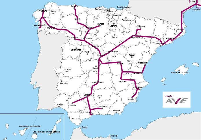 <a href="/RuralxData/">RuralxData</a> Es una maravilla. Barcelona Valencia pasando por Madrid. El corredor mediterráneo del AVE.
