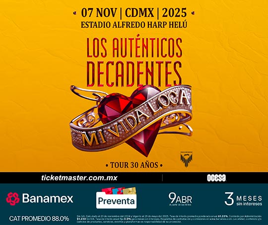 mehaceruido's tweet photo. #PromoMHR
El Estadio Harp Helú se estrena como recinto de conciertos con una gran gala: el festejo de los 30 años del álbum Mi Vida Loca de @LADecadentes ¿Quieres ir? Tenemos pases para que vayas https://t.co/sxfYtKTGHR https://t.co/PVzNsewOuw