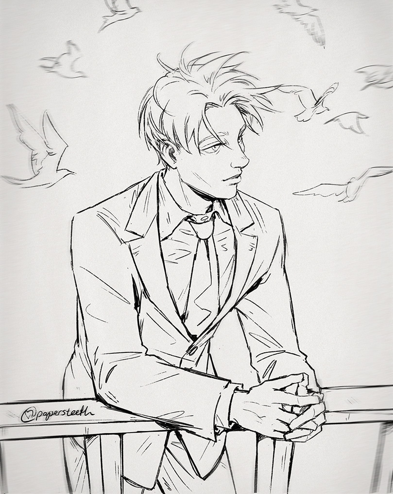 papersteeth's tweet image. libbing out so hard it's breached containment into this account sorry- of course it's gotta be the boy associated to the most blue motifs I know