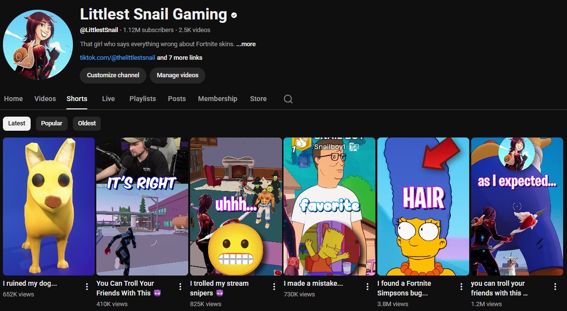 SnailFortnite's tweet image. Today is the 5 year anniversary of my YouTube channel 🥹