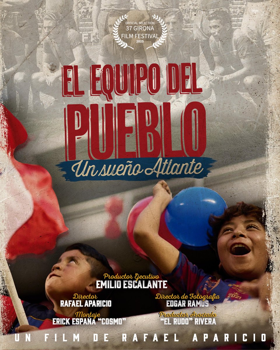 Nuestra película "El Equipo del Pueblo. Un sueño Atlante" continúa cosechando éxitos. Ahora fue seleccionada, para participar en el Festival de Cine de Girona, en España,donde será exhibida este jueves. 
¡Vamos, Potros!
Aquí la nota: goo.su/IfFV9hK

#SerAtlante