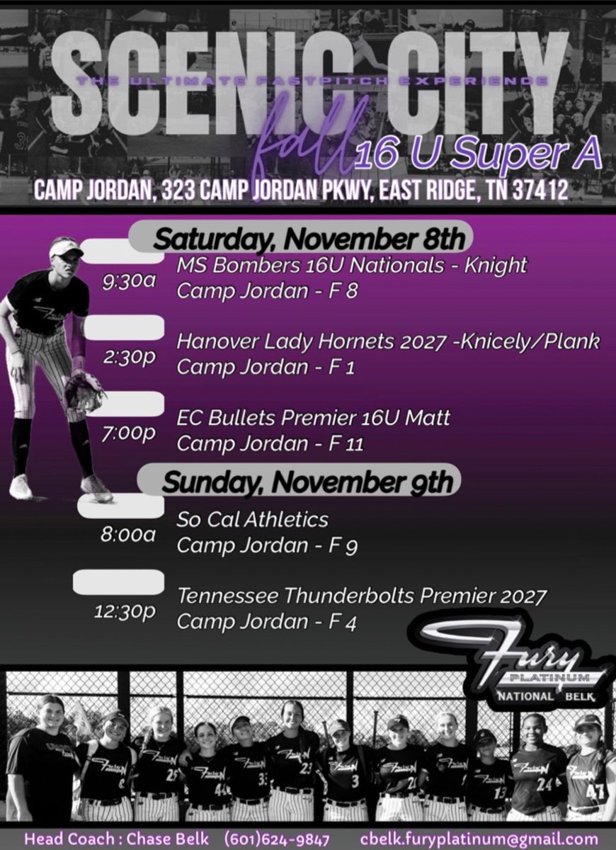 Saturday/Sunday schedule for this weekend