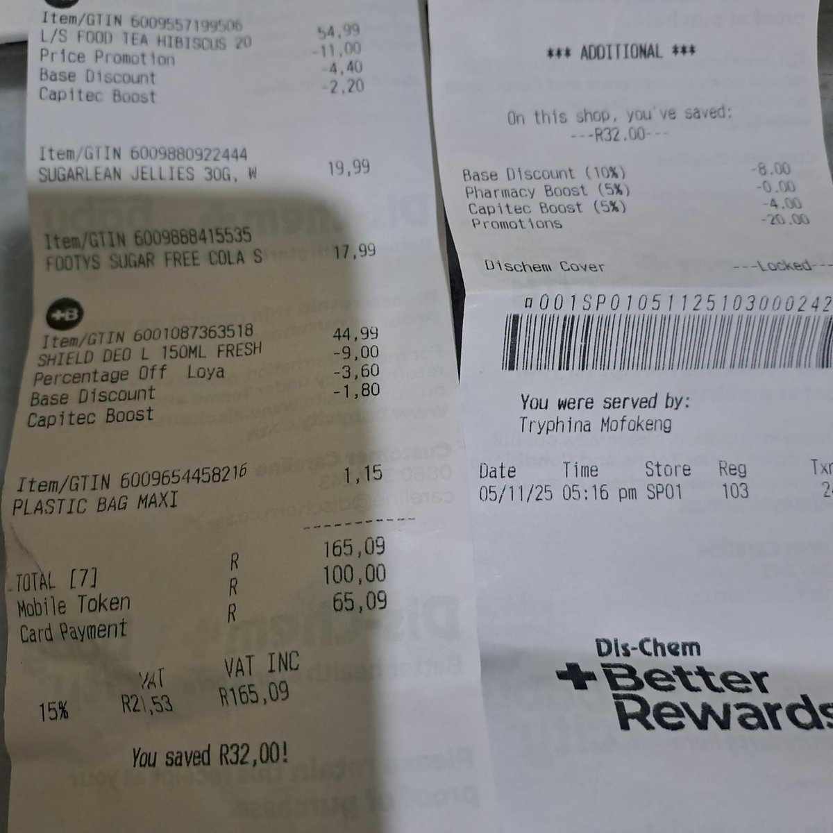 masechaba26's tweet photo. @Dischem #UnlockBetterRewards https://t.co/DrUr4satU2
