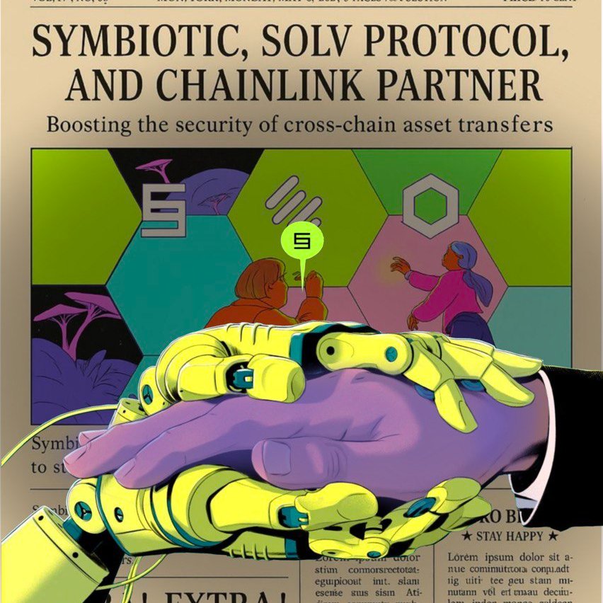 patriciashaine's tweet photo. Symbiotic x Solv x Chainlink

Symbiotic joins forces with Solv Protocol and Chainlink to strengthen cryptoeconomic guarantees for cross-chain SolvBTC transfers.

Using Symbiotic’s restaking vaults (LINK & SOLV) and Chainlink CCIP’s modular security, users get an extra layer of trust and resilience when moving SolvBTC across networks.

 Shared vaults, real monitoring, modular security -
a new standard for cross-chain Bitcoin.
“SolvBTC should serve users across networks without compromise.
Combining CCIP + Symbiotic gives stronger economic guarantees.” - Ryan Chow, Solv Protocol

 Trust, connectivity, and BTC  working together.