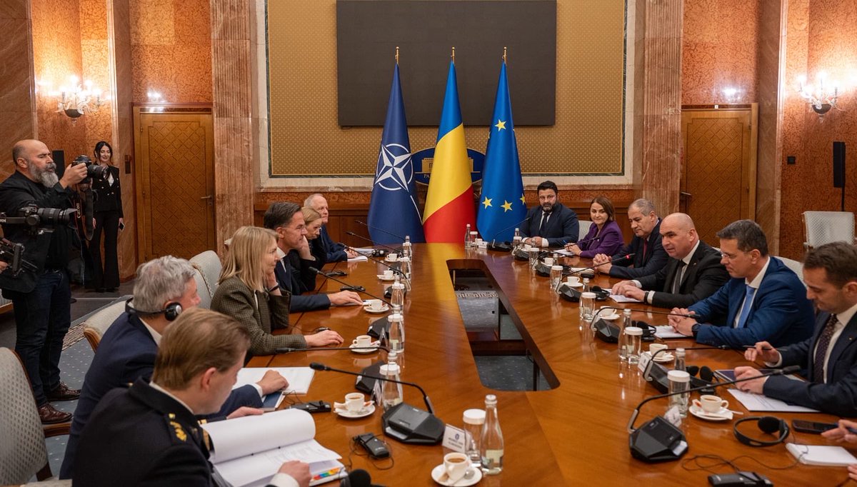 A busy day in Bucharest and a day of many firsts: from welcoming NATO Secretary General Mark Rutte to opening the NATO Industry Forum. With the upcoming visit to Cincu for Dacian Fall 2025, it truly feels like this November is a NATO month for Romania. Our collective defence is