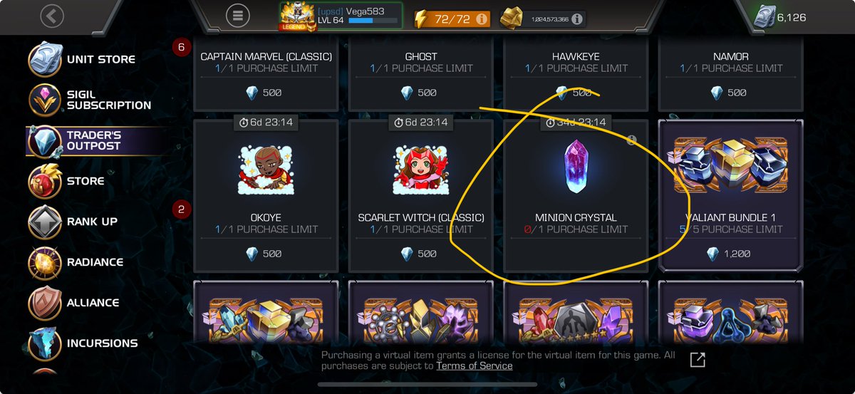 Make sure to pick up your Minion crystal in the Trader’s Outpost.  It’s how you’ll eventually get Stealth Suit Spider-Man #MCoC