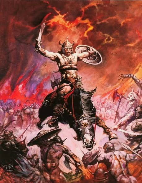 fabiaschi's tweet image. Both amazing
Frank Frazetta / Doug Braithwaithe