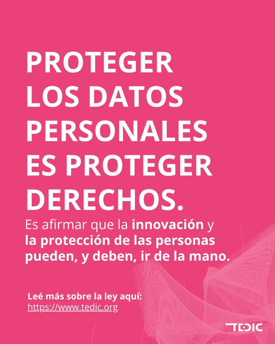 TEDICpy's tweet image. 🏛️Después de nueve años de trabajo constante para instalar este tema en la agenda pública y cuatro años de incidencia sostenida en el ámbito legislativo, hoy vemos concretado un paso fundamental hacia la protección integral de los derechos digitales en nuestro país 🌐💪🏽.