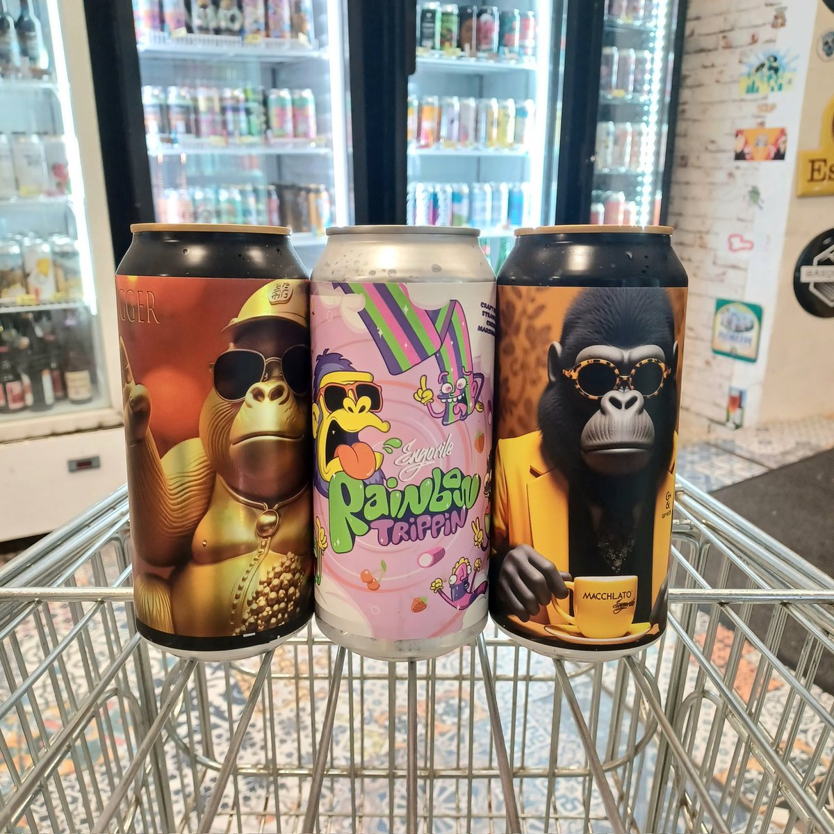 Engorile at OKasional Beer! 
🏅 Gold Digger - Double NEIPA - 8% 
🌈 Rainbow Trippin - Pastry Sour - 6,2% 
☕️ Cara Gillu - Imperial Pastry Stout - 9,8% 
okasional-beer.com 
#craftbeer #beer #cerveza #taproom #Barcelona