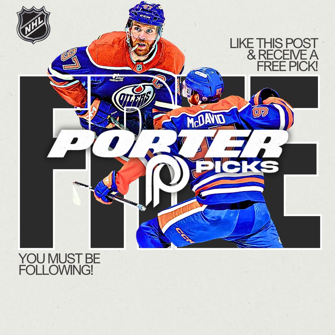 Porter_Picks's tweet photo. 🏒🏒🏒 WEDNESDAY NIGHT NHL 🏒🏒🏒

My 𝗕𝗼𝘁 will send it everyone who 𝗟𝗜𝗞𝗘𝗦

Currently on a 11-6 NHL RUN for (+16.50-UNITS) ✅ 

Must be Following @Porter_Picks https://t.co/77DtCvCEah