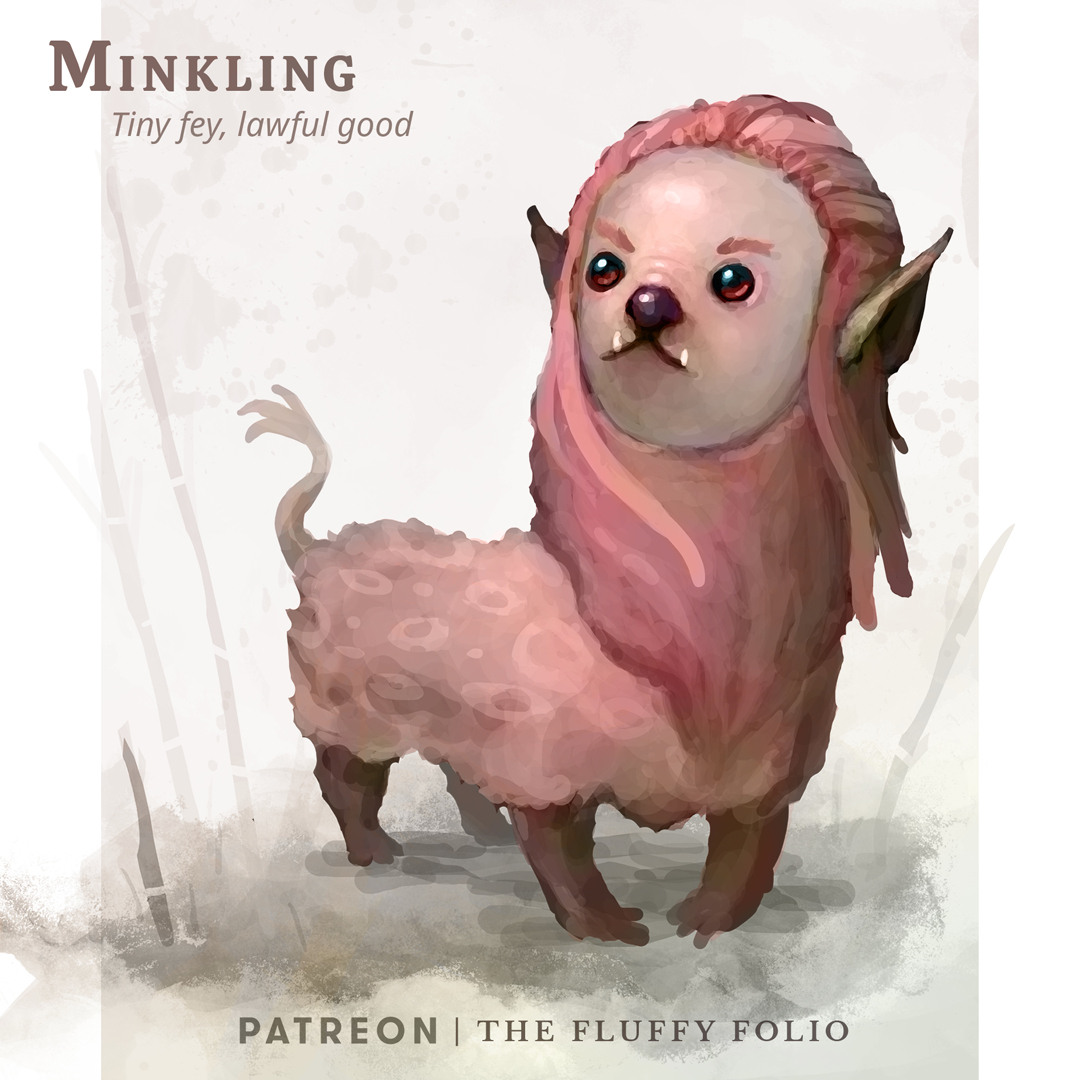fluffy_folio's tweet photo. Throwback to the Minkling — tiny king of the undergrowth and guardian of lost wanderers. 🌿👑
#DnDHomebrew #FantasyCreatures #Feywild https://t.co/pNFfFVu0VT