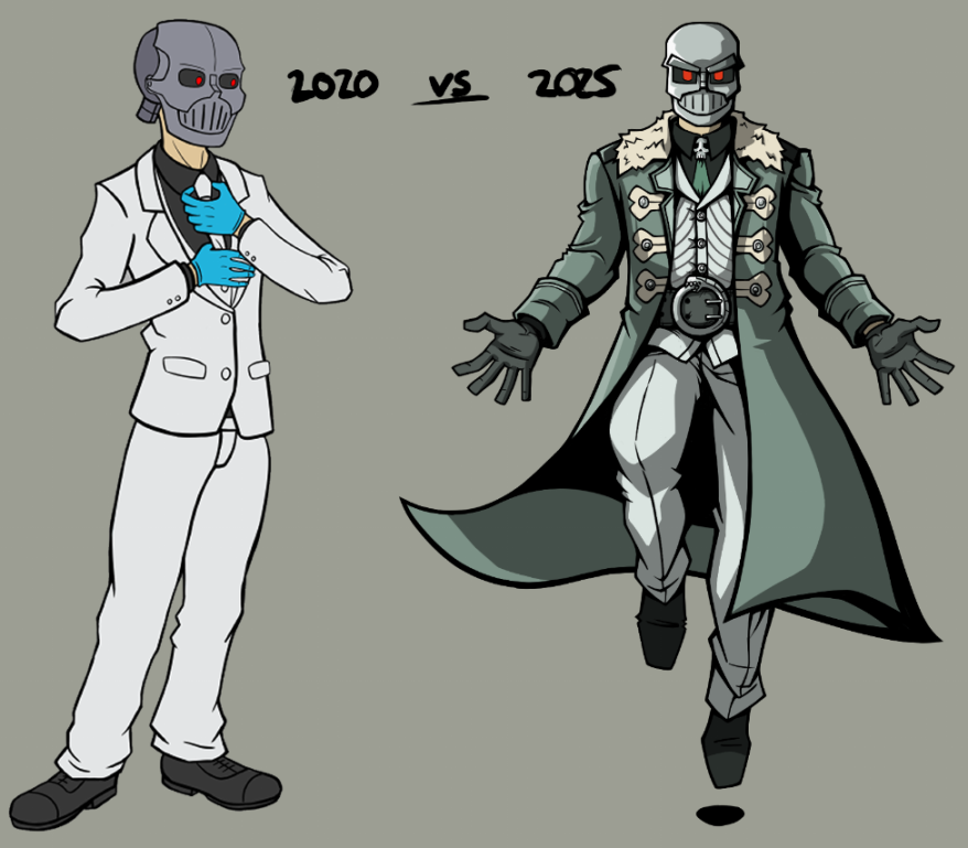 MrJoshislav's tweet photo. Five years between them! 

I wish I had taken art way more seriously in that time between them but I'm happy where I am and I can only continue to improve. https://t.co/AErD5qoX0W
