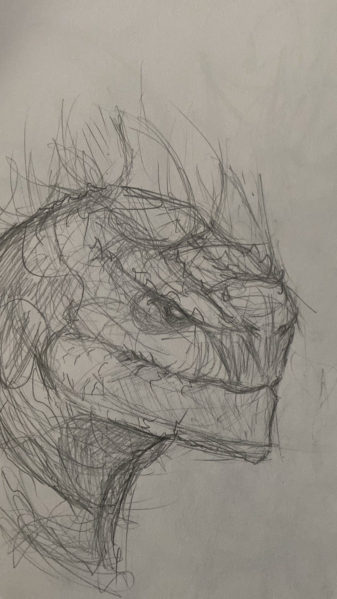 KnightofCrowZ's tweet photo. A quick sketch of a Kaiju snapping turtle 🐢 #sketch #KaijuNo8 https://t.co/IiKF3mFw31