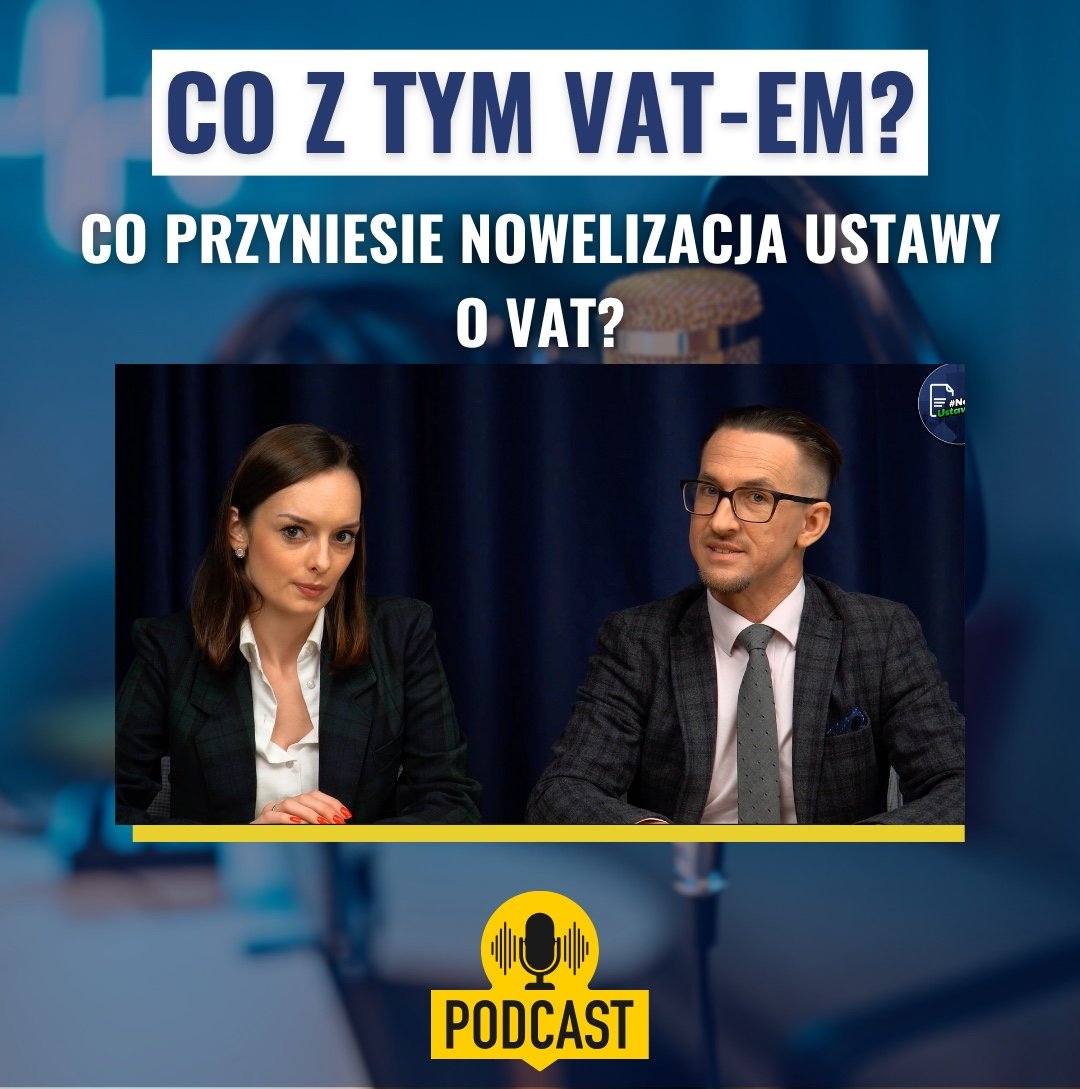 Co szykuje Ministerstwo Finansów dla podatników w nowelizacji ustawy o VAT? O tym w najnowszym odcinku podcastu „Co z tym VAT-em?” rozmawiają <a href="/olaprorok/">Aleksandra Prorok</a> i <a href="/z_makowski/">Zbigniew Makowski</a>. Sprawdźcie, co się zmieni – posłuchajcie najnowszego odcinka!

Link:youtu.be/9bknj6-v3rQ?fe…