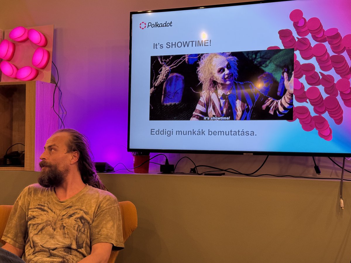 PolkadotHungary's tweet image. Second leg of the Polkadot Builder Party is well on the way in Budapest. Polishing ideas, making new ones.
#PolkadotParty #roadtosub0