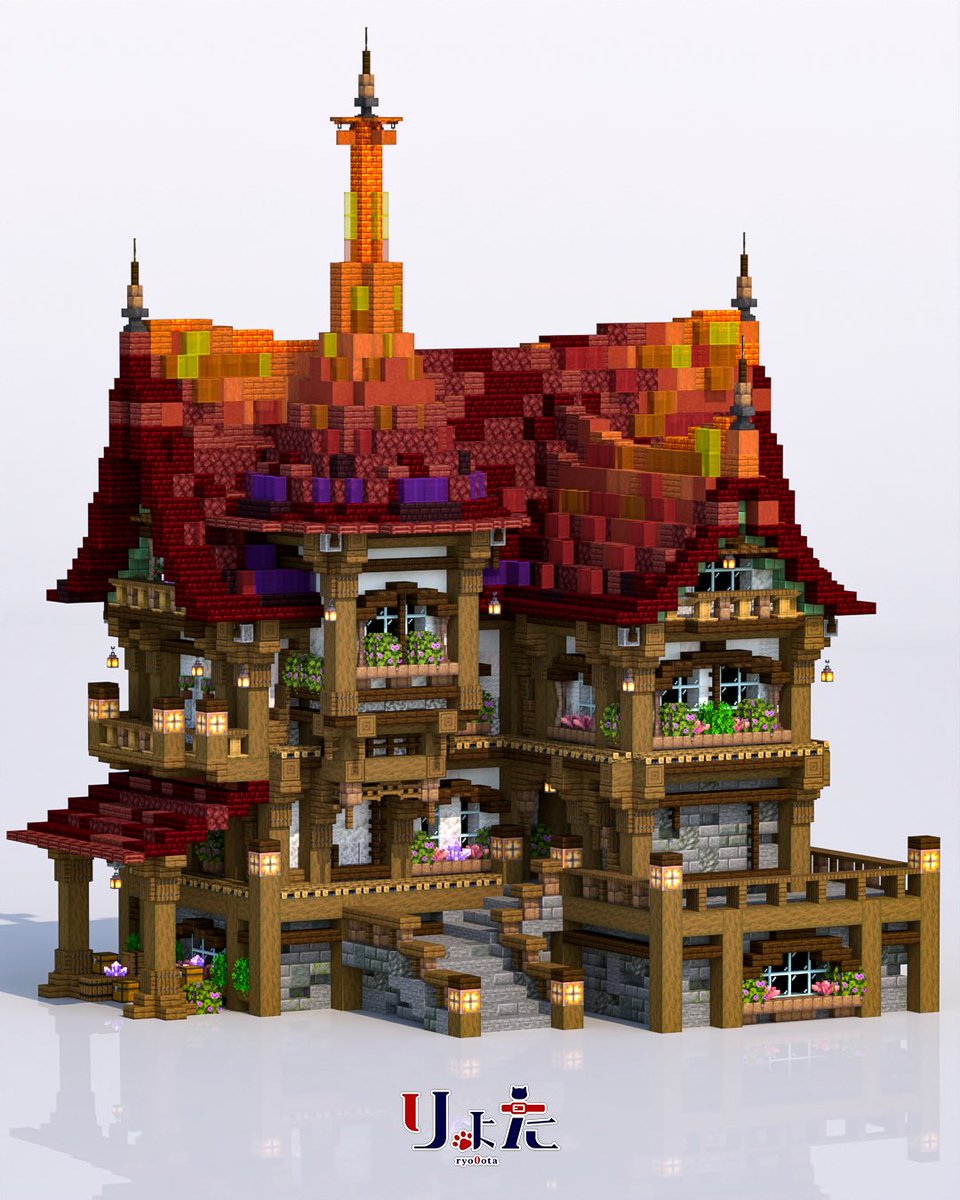- 赤屋根民家 -

#りょたクラ
#Minecraft
#Minecraftbuilds