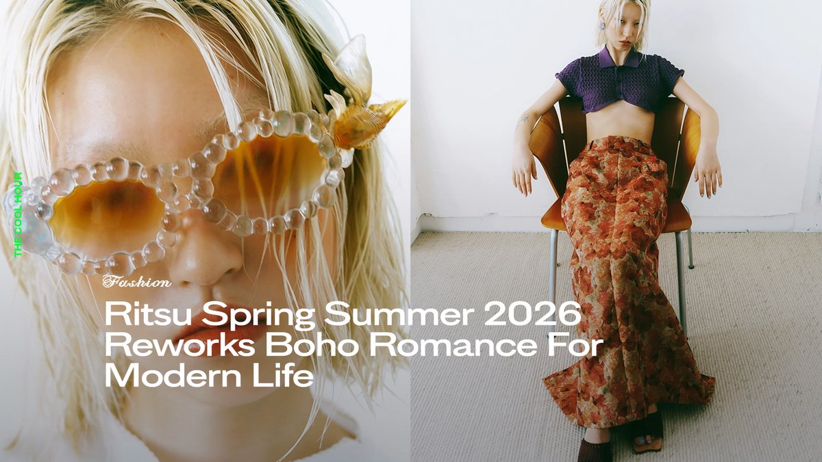 TheCoolHour's tweet image. Snapdragon florals, lamé knits, and embroidered denim—Ritsu SS26 brings intimacy back to dressing.

🔗 thecoolhour.com/ritsu-spring-s…

#SS26 #EmergingDesigner #TokyoFashion