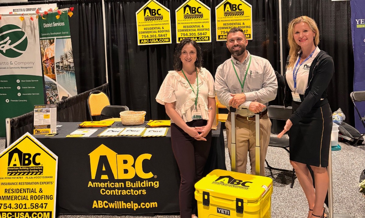 ABCwillhelp's tweet image. We had a great time last week at the Bradenton Condo &amp;amp; HOA Expo! It was great connecting with property managers and homeowners to talk about proactive roof maintenance and long-term protection.

Thanks to everyone who stopped by our booth! 

#BradentonFL #Homeowners #HOA