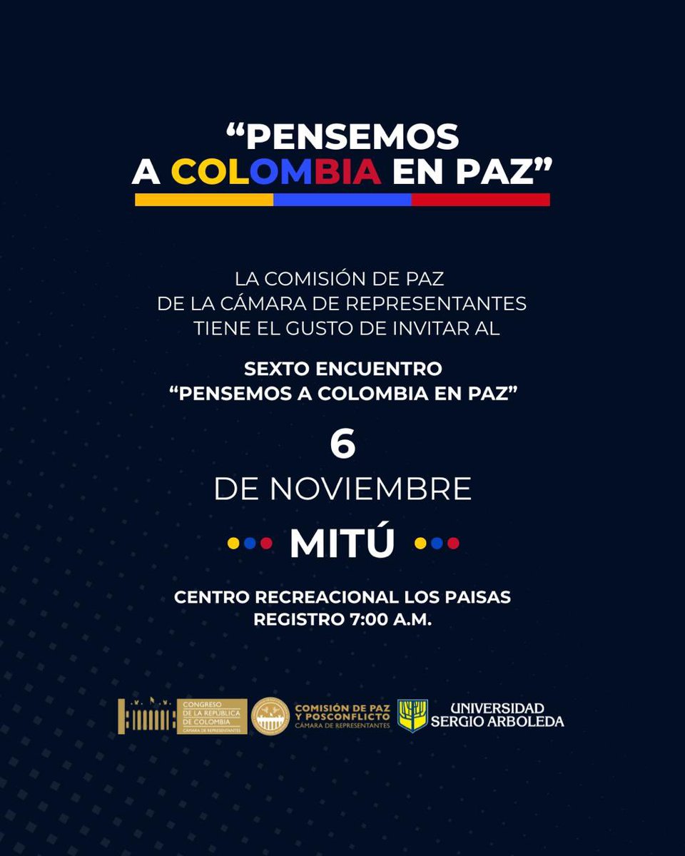 *Vaupés y la Amazonía construyen propuestas de paz territorial con la Cámara de Representantes*

_-Desde Mitú, la Comisión de Paz de la Cámara y la Universidad Sergio Arboleda construirá con las comunidades de la región las iniciativas de paz que desde esta región del país