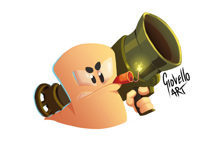 created for passtime #digitalart #digitalcolor #digitalpainting #Fanarts #worms <a href="/WormsTeam17/">Worms</a> <a href="/Team17/">Team17</a>