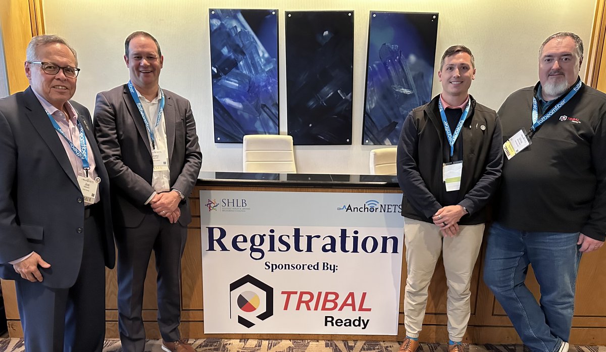 tribalready's tweet image. Snapshots from #AnchorNets by @SHLBCoalition — connecting broadband leaders driving digital equity nationwide.

Tribal Ready was proud to join the conversation and thanks SHLB’s Executive Director Joey Wender for his leadership!