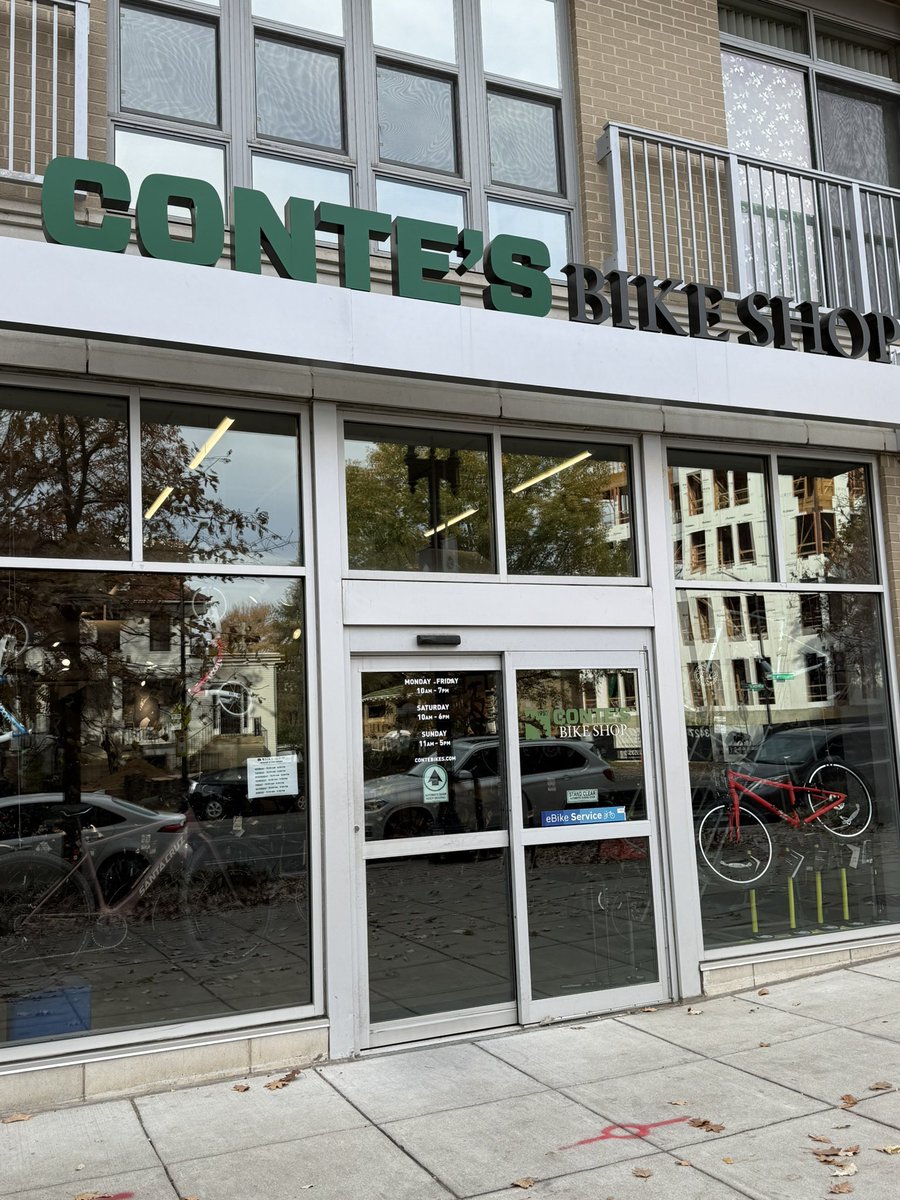 Bicycle shops are having a tough time in this area. 

Happy Go! Bicycles on Connecticut Avenue in Chevy Chase is closed.

City Bikes in Tenleytown closed 2 1/2 years ago.

Fortunately, Conte’s Bike Shop in Cathedral Heights is still going.

Is it that people rent these days?