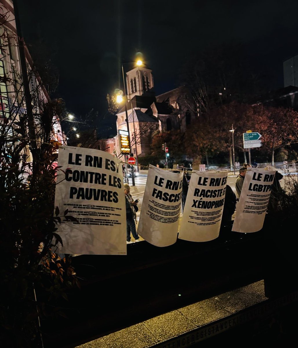 Ils se réunissent ? Nous aussi ✊🏽

À Ivry, pas de place pour les idées rances : face aux fascistes, on est là, solidaires et déterminé·es.

Voisin•es, militant·es : unis contre la haine et le racisme.

#NoPasarán #Ivry #Antifascisme #Solidarité #resistance