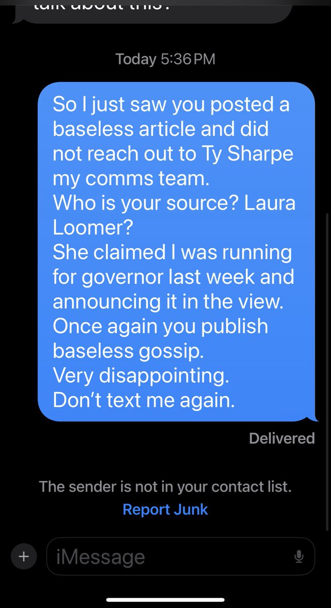 RepMTG's tweet image. Here’s my text response to Reese Gorman at Notus. Apparently Notus is a gossip blog, shame on the editor.

“Sources.”

Congress needs to go back in session because DC reporters are bored and desperate. 

And I would like to pass bills and appropriations for my current job.