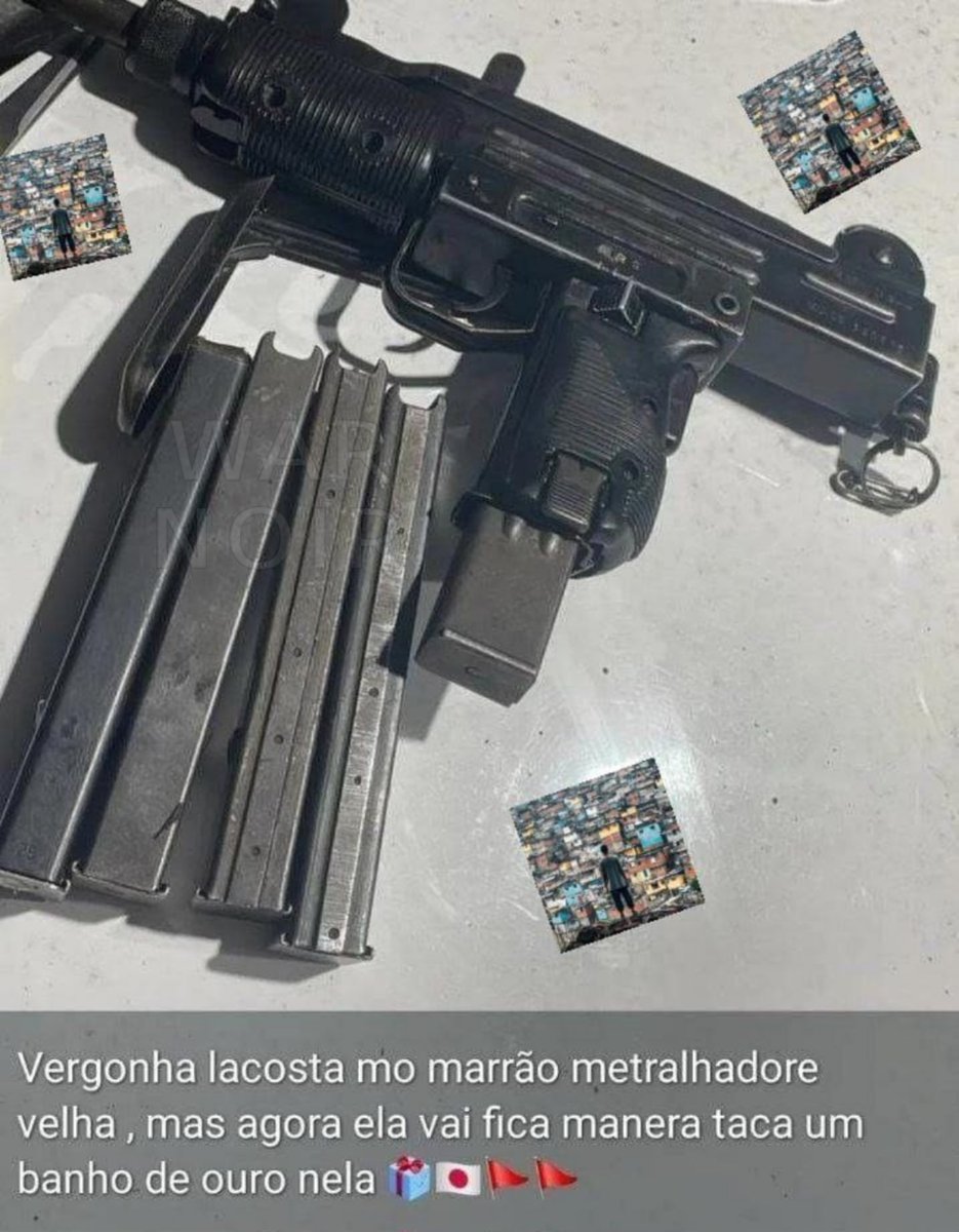war_noir's tweet image. #Brazil 🇧🇷: &quot;Red Command&quot; (#CV 🚩) killed &quot;Terceiro Comando Puro&quot; (#TCP) gang members in São João de Meriti, #RiodeJaneiro.

As a result CV members seemingly captured a notable #Israel-made 🇮🇱 9x19mm IMI Mini Uzi  submachine gun from TCP gunmen.