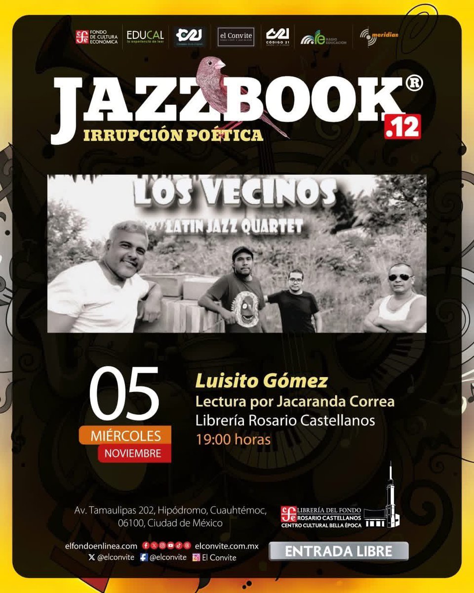 Hoy inicia <a href="/JazzBook_/">JazzBook ®️</a>  en <a href="/FCEMexico/">Fondo de Cultura Económica</a>