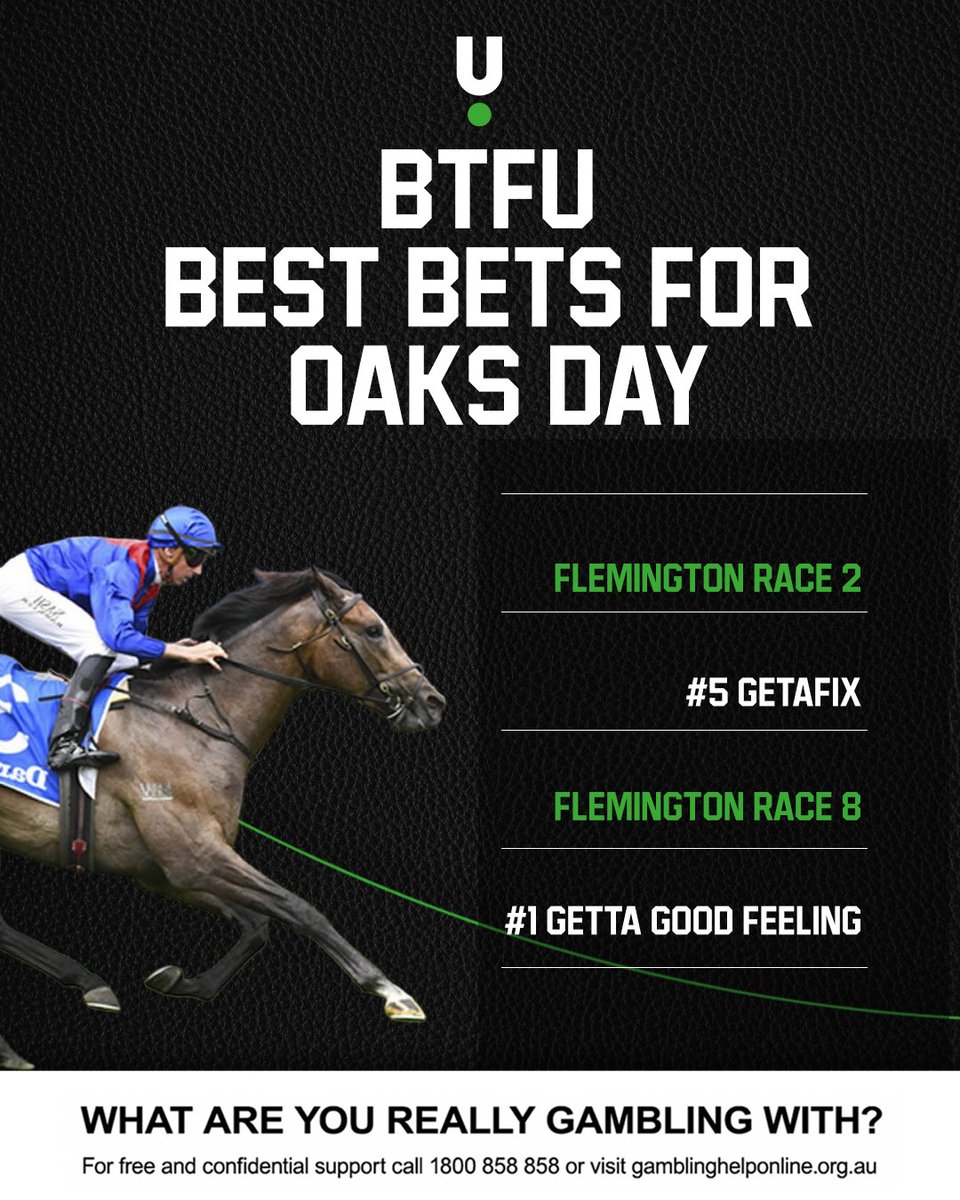 UNIBETAustralia's tweet image. The BTFU crew has 2 best bets for us ahead of Oaks Day today! 🌸 

@BTFUsport 

#springracing #springcarnival