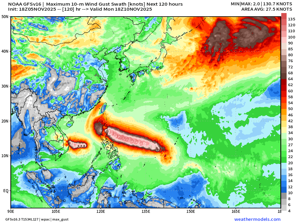 VortixWx's tweet photo. #tropicswx #VNMwx #LAOwx #KHMwx #THAwx |
#Kalmaegi is reaching closer to #Vietnam & noticeably wobbling south. The S Cen. Coast region will be most impacted by destructive winds. Elsewhere heavy rainfall will be the main threat for other parts of 🇻🇳+ #Laos, #Cambodia & #Thailand. https://t.co/rsCNqnIUeE