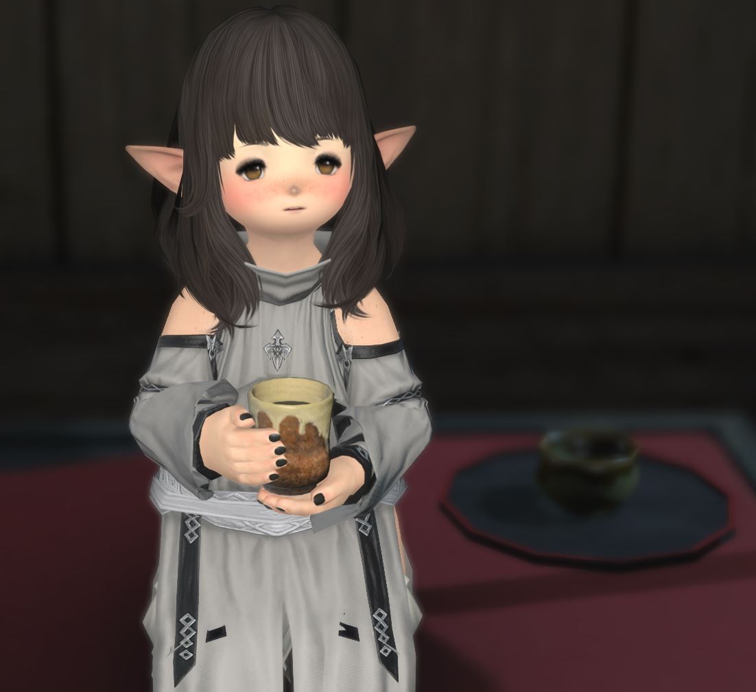 using the green tea emote causes this funny expression in my lala www