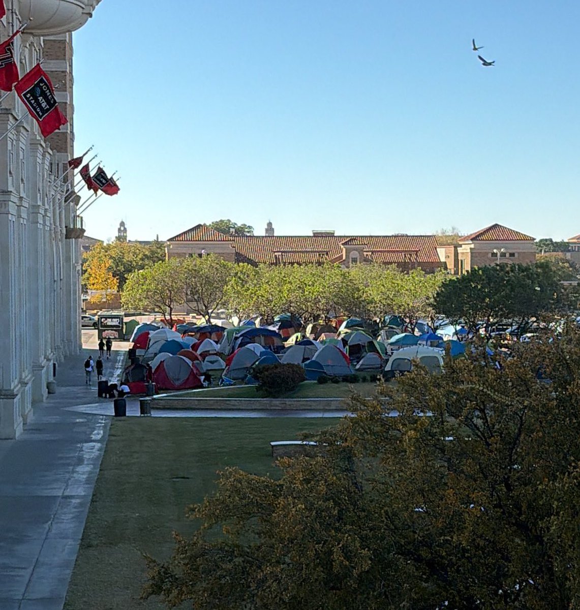 CFBKings's tweet image. Texas Tech might have one of the most electric College Gamedays of all time.

They’re ALREADY camping for Saturday 😳