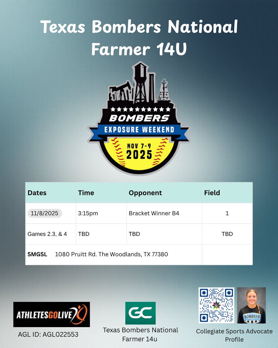 HartnettKe80062's tweet photo. Weekend 🥎✔️ Beautiful weather ☀️✔️
Let’s Go!!!

#teamCSA #weoverme #uncommitted #standardsoverfeelings #bluebloods #bombernation @HartnettKe80062 @bombercoach @bombers_fp @csa_athletes @PHSLadyOSB @PearlandHSsport https://t.co/58EPRWfxEs