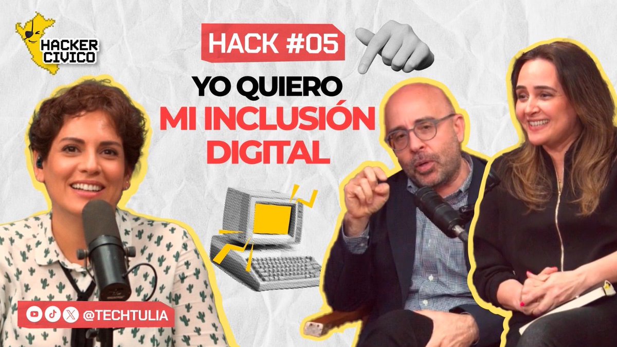 A3rNet's tweet image. Ya estamos EN VIVO en #HackerCívico, con el tema “Yo quiero mi inclusión digital”. ¿Qué significa realmente ser parte del mundo digital? En un país diverso como el Perú, la inclusión no se trata solo de conectarse a Internet: se trata de acceder, participar y crear tecnología con…