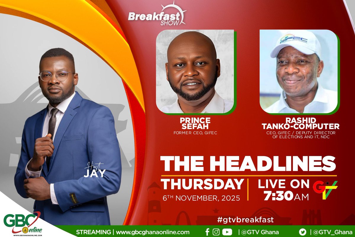 I will be on GTV Breakfast Show tomorrow.