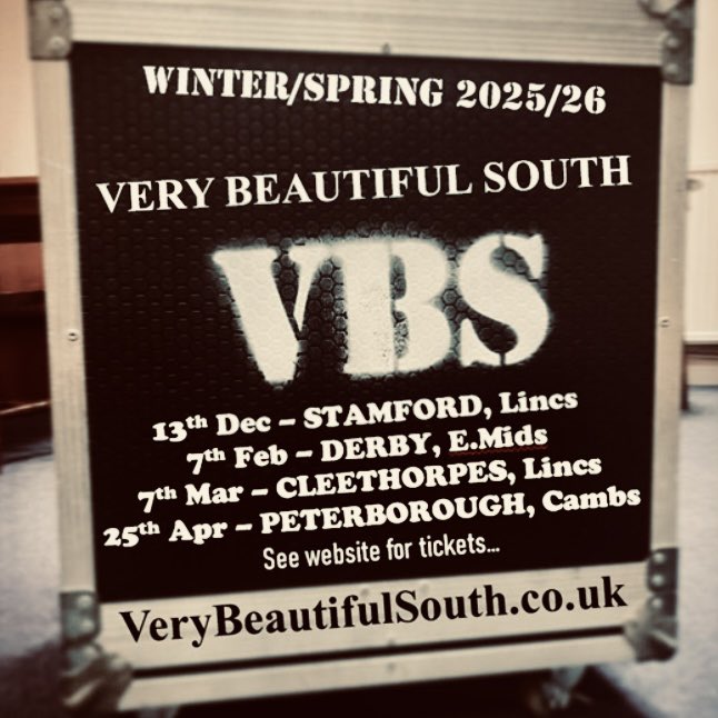 ⭐ EARLY 2026 SHOWS ANNOUNCED
with tickets on sale now at VeryBeautifulSouth.co.uk ...other gigs for 2026/27 are being listed as they sign up and we'll announce them individually as tickets go on sale. Hope to see you there! 👍😎