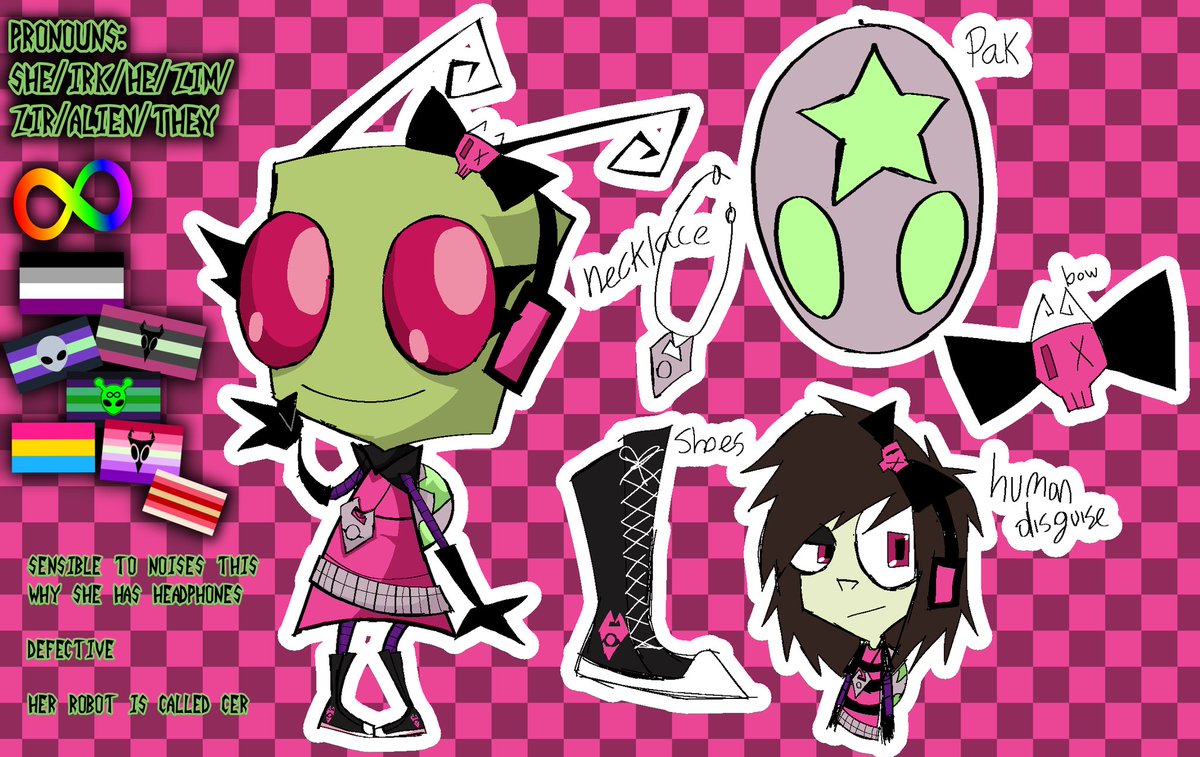 invader_lem's tweet image. New reference sheet

#InvaderZim #irkensona #alien