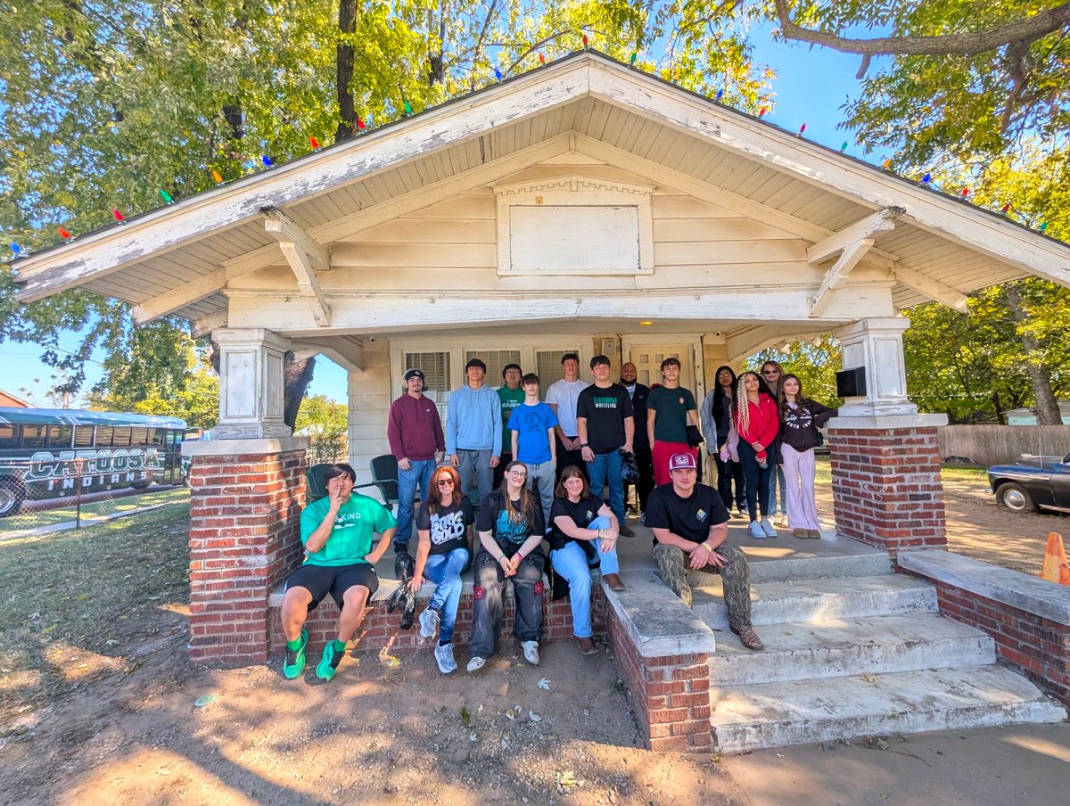 Our 3rd tour at the museum today was the Catoosa Public School Indians!