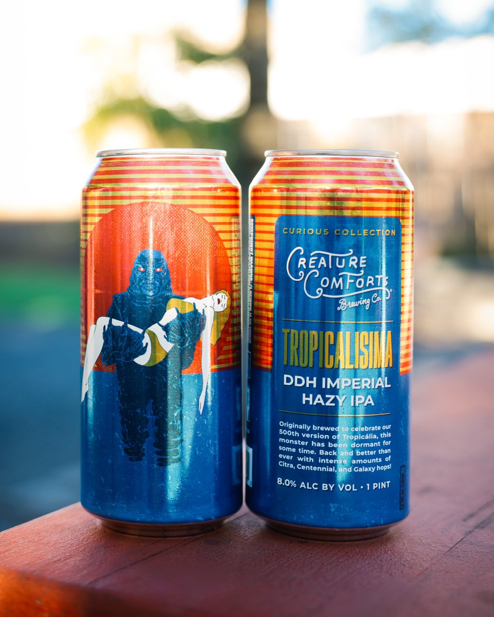 creaturebeer's tweet photo. You've been sitting out here waiting for this monster to appear— Tropicalisima, our double version of Tropicália, is back!
Brewed in celebration of our 500th batch of Tropicália! 🎉
#curiouscollection #cravecuriosity #creaturebeer #tropicalia #creaturecomfortsbeer https://t.co/eTsP0GmFwA