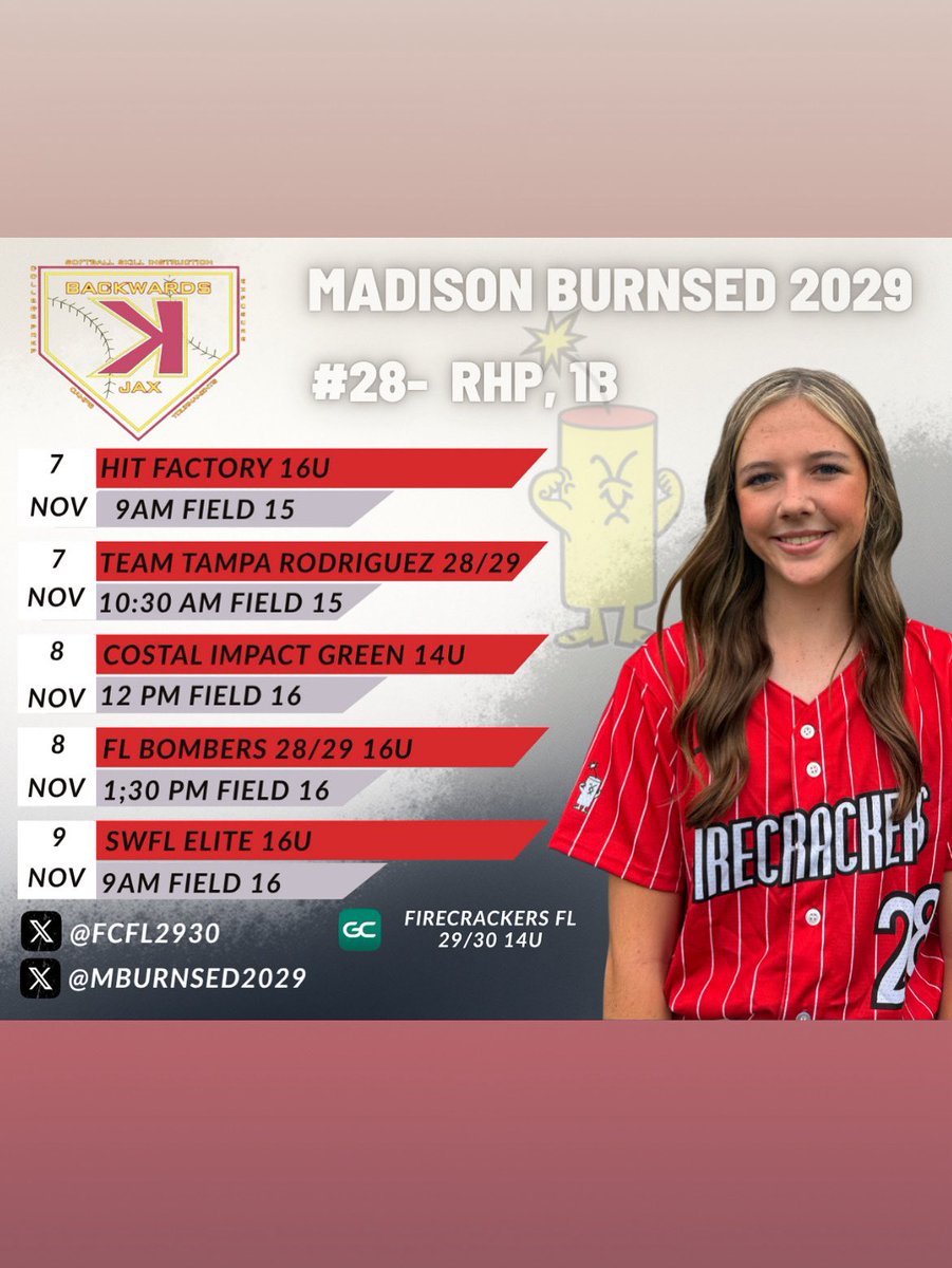 MBurnsed2029's tweet photo. This weekend I’m playing in the 16u division of the Backwards K! https://t.co/zxgJYvGJPk