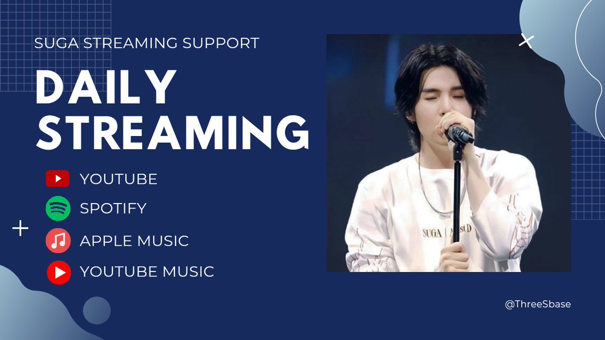 ThreeSbase's tweet image. #3S_Streaming | 061125

Good morning 💞

Spotify 🔗 open.spotify.com/playlist/0EhZe…
Apple Music 🔗 music.apple.com/id/playlist/da…
YouTube 🔗 youtube.com/playlist?list=…
YouTube Music 🔗 music.youtube.com/playlist?list=…

#SUGA #AgustD #슈가 @BTS_twt