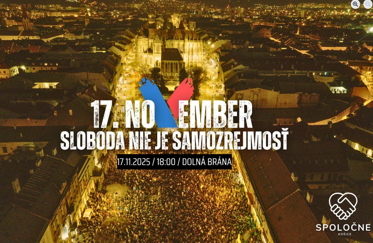 Košická TW bublina, 17.novembra sa teda vidíme na Dolnej bráne o 18tej.  A držte palce, lebo ak sa to podarí, tak bude ešte jedno prekvapenie navyše :)