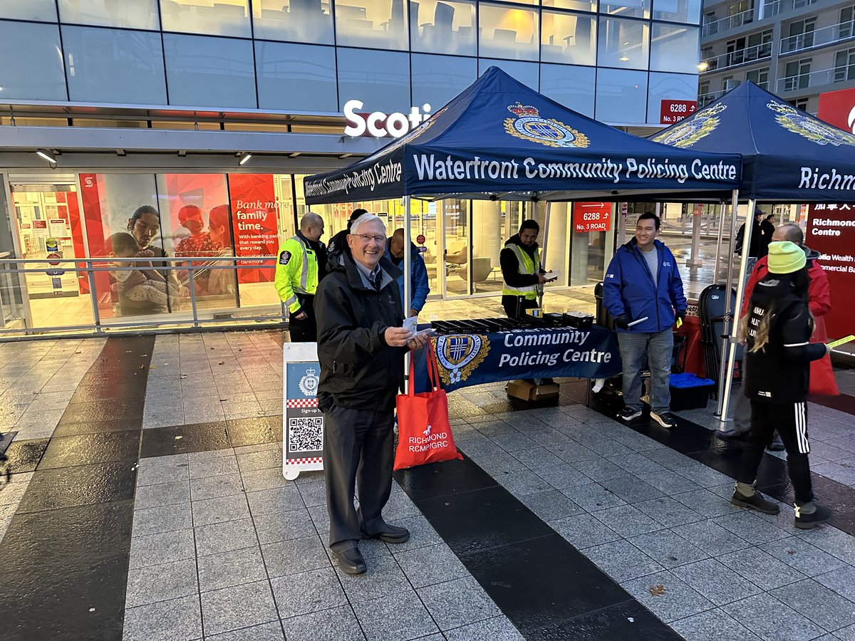Supporting the Annual Pedestrian Safety Outreach Program handing out reflectors promotes awareness!