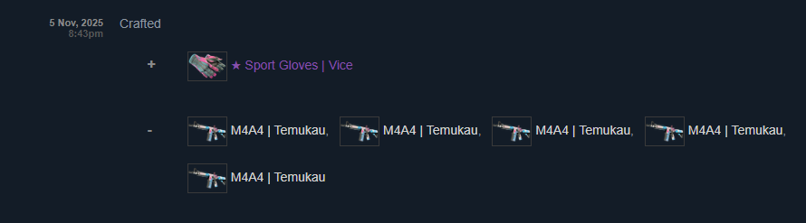 My first glove trade-up ever… let’s go!🎉