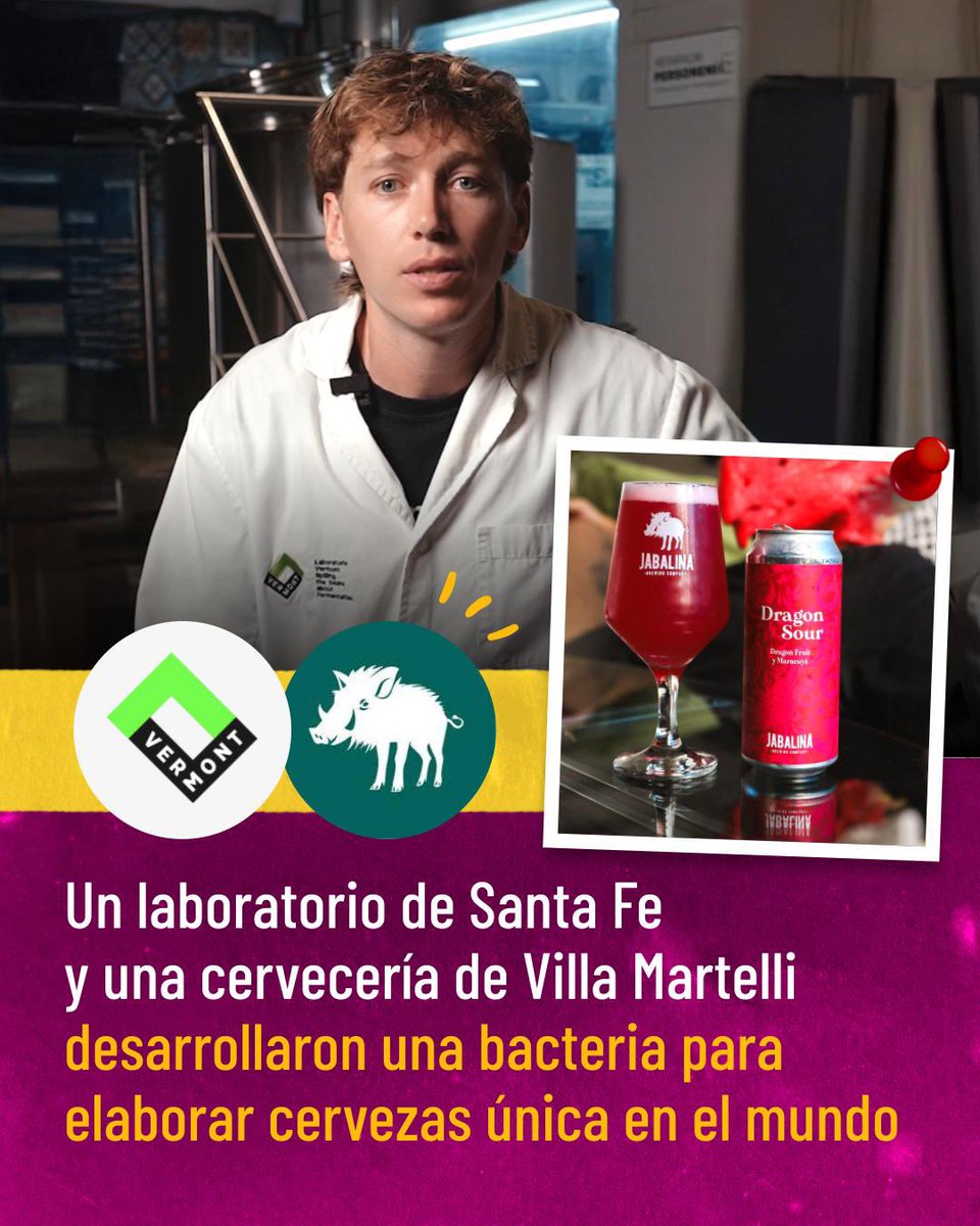 El laboratorio Vermont y Cerveza Jabalina lograron un hallazgo sin precedentes para la industria cervecera argentina 🍺

<a href="/RuloBustillo/">Rulo Bustillo</a>