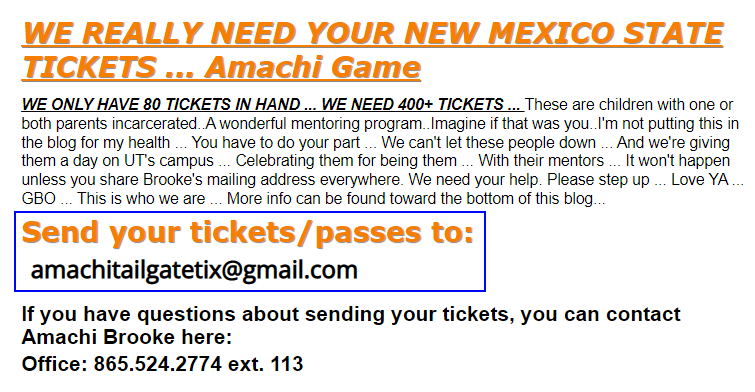 TonyBasilio's tweet photo. Please share the Amachi email address with your family and friends. #vols  More info: https://t.co/meBmpiZzwC https://t.co/fQFdEVDWLR