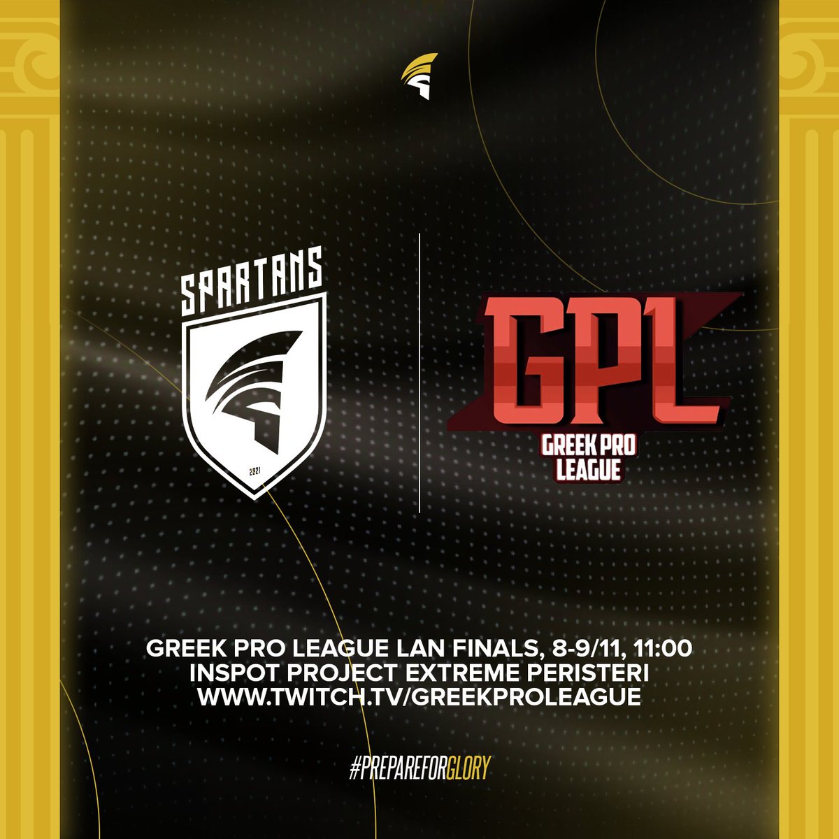 SpartansEu's tweet image. We are delighted to announce that our CS2 boys will be competing in the LAN finals of the @GPL_CS2 this weekend. Make sure to come support us at Inspot Project Extreme in Peristeri, in our efforts to bring the title home!
#PrepareForGlory
#gaming #esports #cs2 #cs #counterstrike